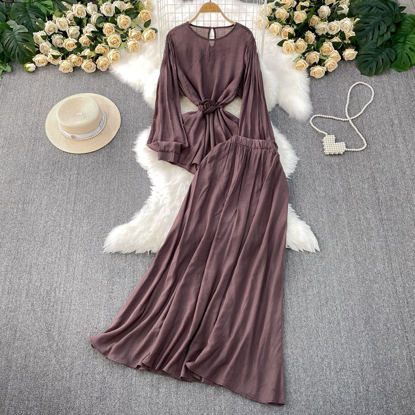 French Style Women's Temperament Twinset Design
