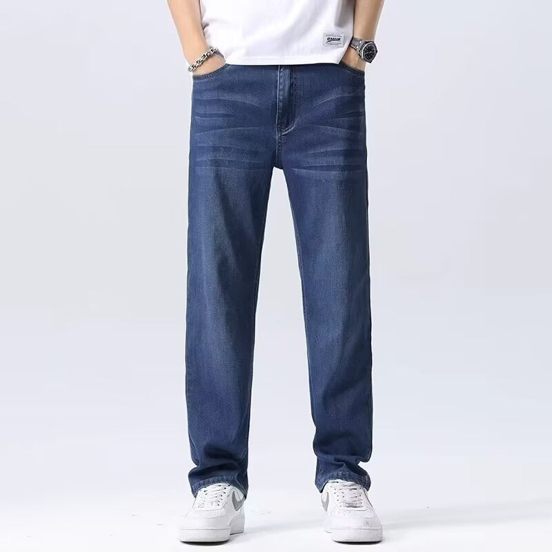 Pantalon Décontracté Homme Style Rétro Américain – Coupe Droite et Confort Moderne