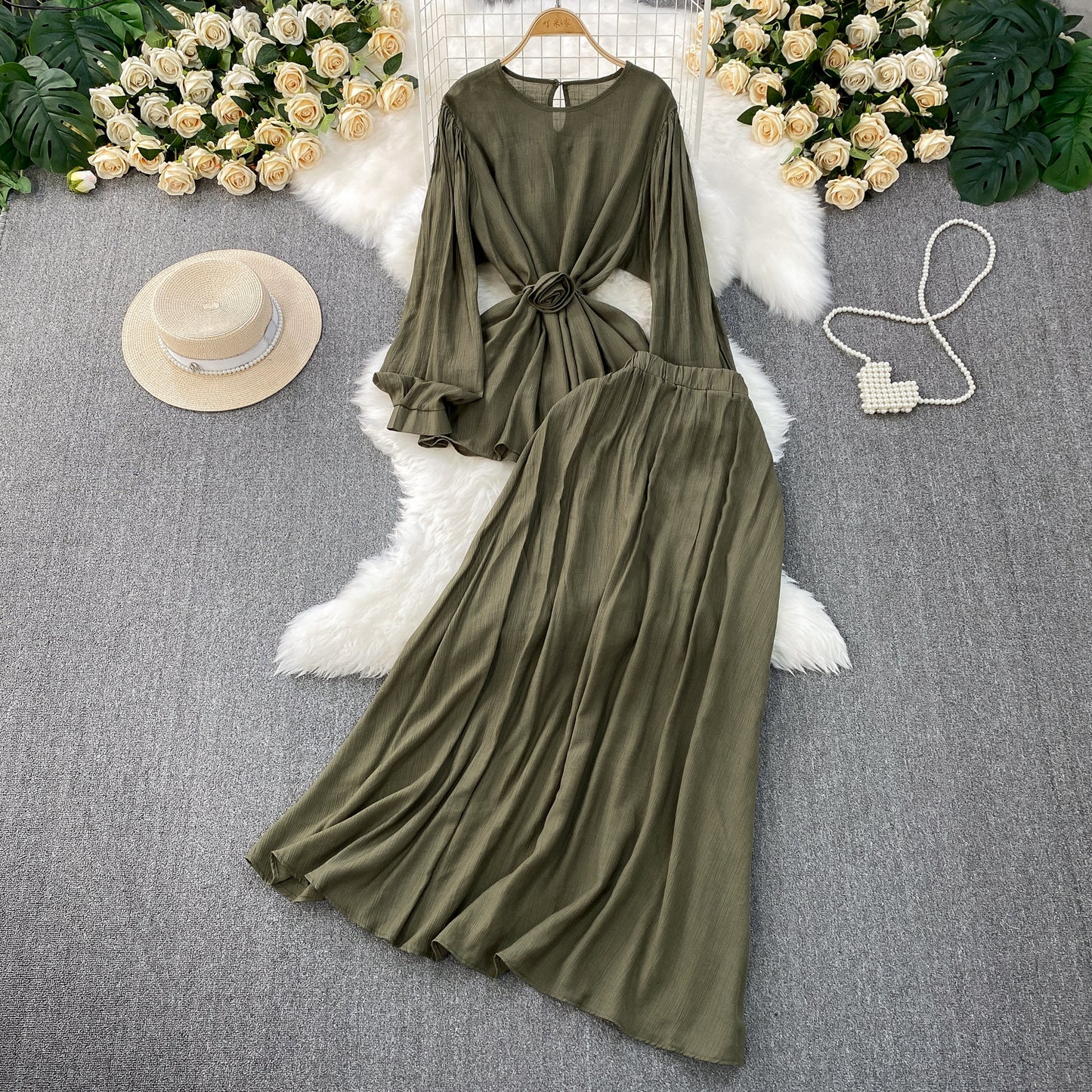 French Style Women's Temperament Twinset Design