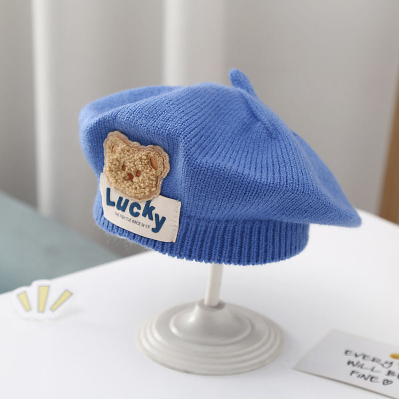 Children Beret Autumn And Winter Thermal Knitting