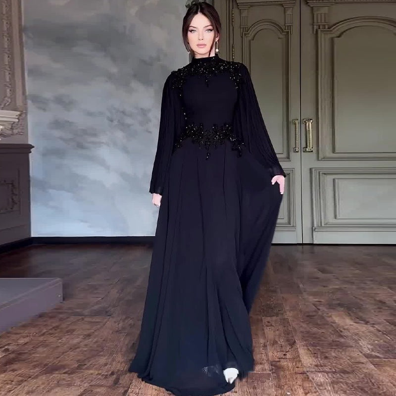 ✨ Nafatou – Robe Orientale Élégante 🌙🖤