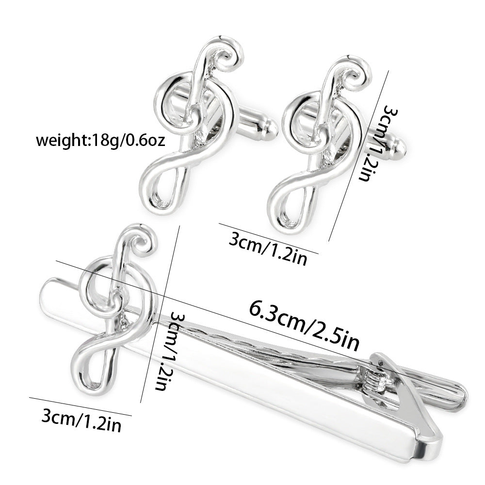 Fashion Copper Clip Men's Note Tie Clip