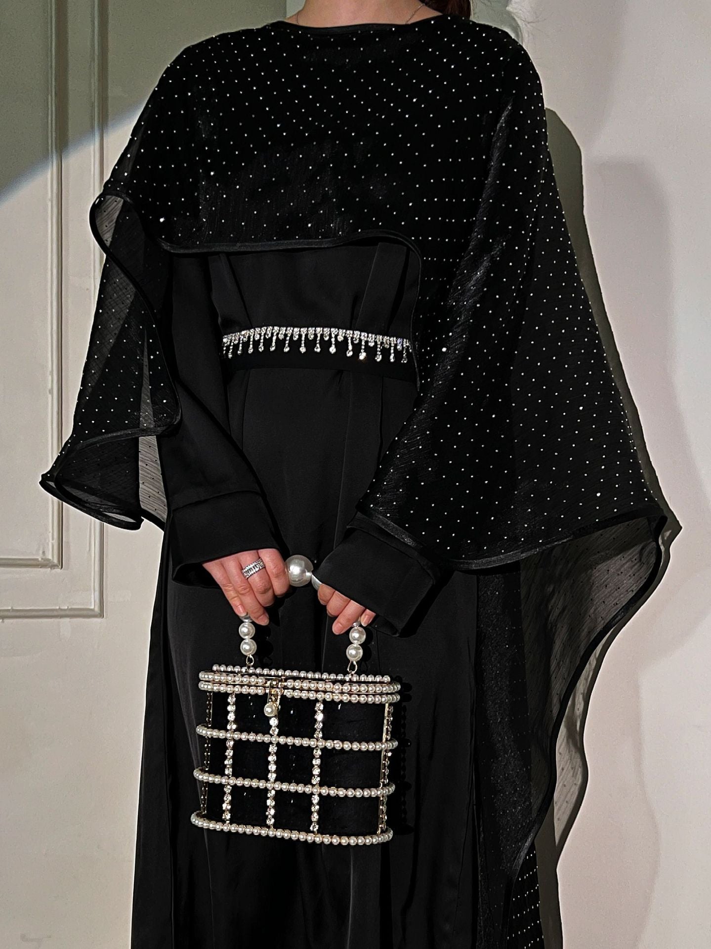 Women's Muslim Clothing Simple Cloak Robe Starry Robe