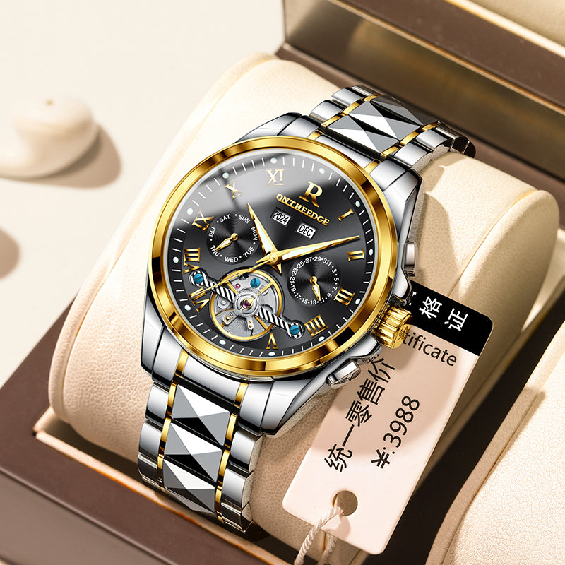 ⌚ KÉBA – Montre Automatique Prestige Homme Or & Acier 💼✨