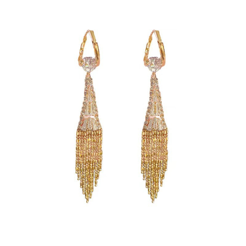Women's Fashionable All-match Wheat Tassel Earrings
