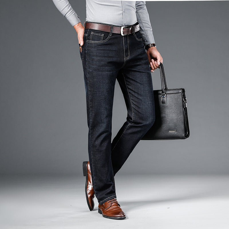 Men's Fashion Personality Spring Jeans Loose Straight