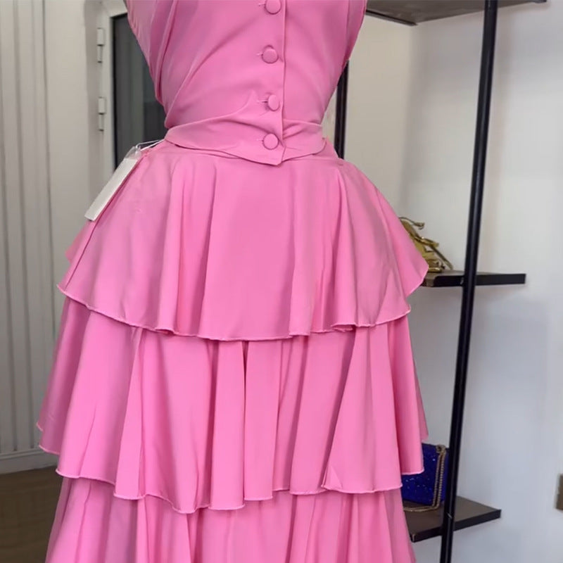 💖 Biba – Ensemble Évasé Glamour & Haut Dos Nu