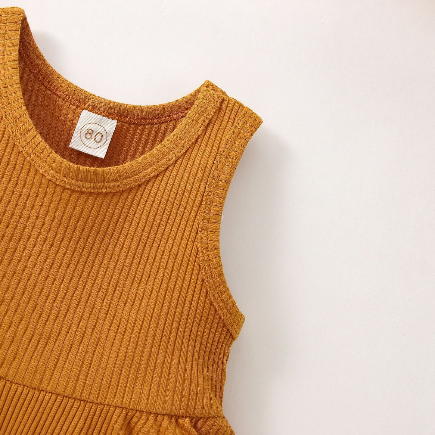 Round Neck Cotton Vest Summer Girls' Dress