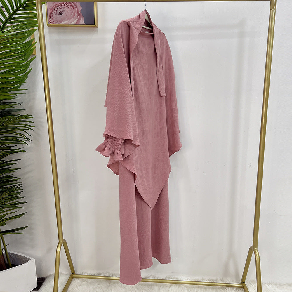 👑 Robe Kaftan Aïssata avec Voile Assorti