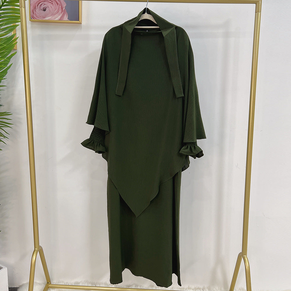 👑 Robe Kaftan Aïssata avec Voile Assorti