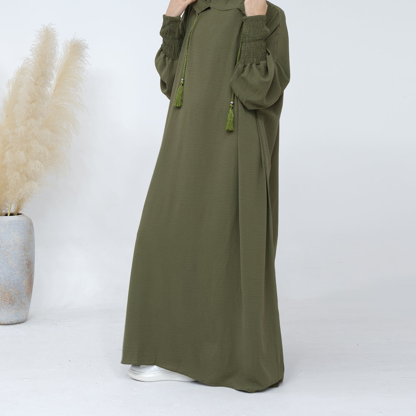 🌿 TAHIRA – Robe Élégante Orientale Sans Manches