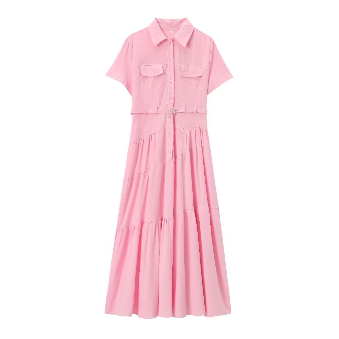 CityBelt Robe Chemise Ceinturée