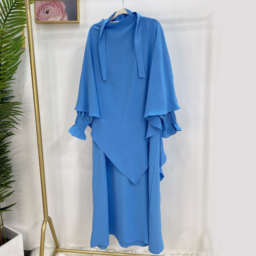 👑 Robe Kaftan Aïssata avec Voile Assorti