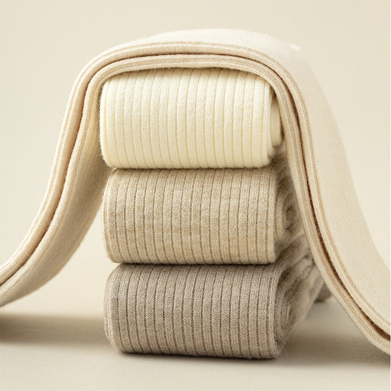 ChicWool Chaussettes Hautes Antidérapantes en Laine