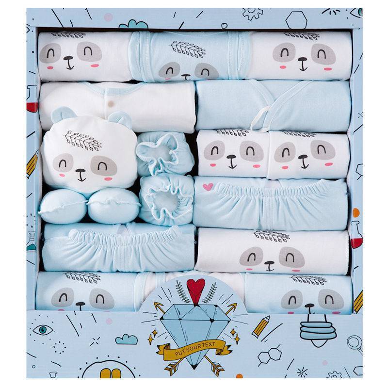 🌸 Children's Gift Box – Spring & Autumn Cotton Baby Suit