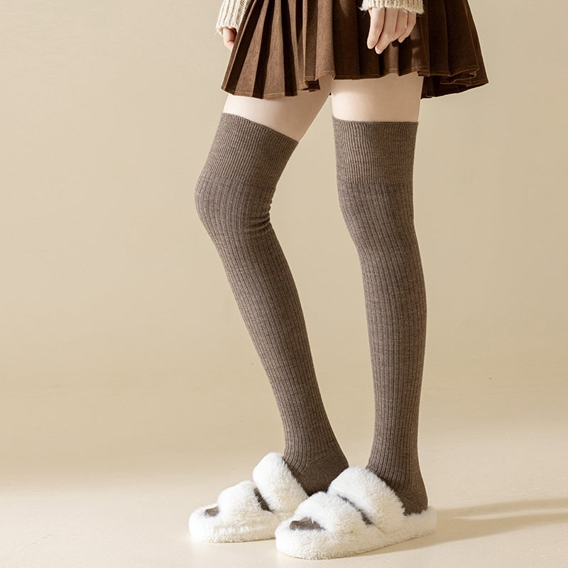ChicWool Chaussettes Hautes Antidérapantes en Laine