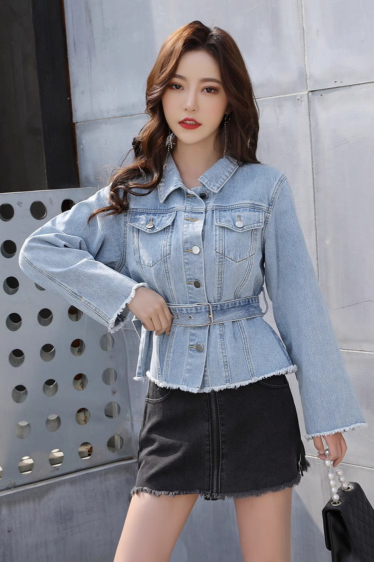 🖤Mintou – Veste en Denim pour Femme