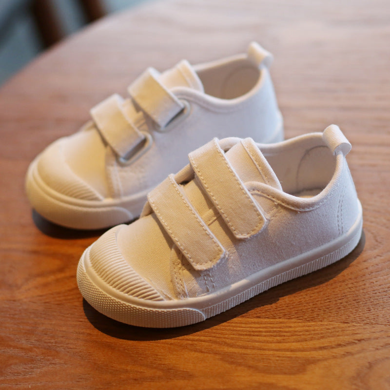 Spring New Children's Canvas Shoes Girls White Shoes