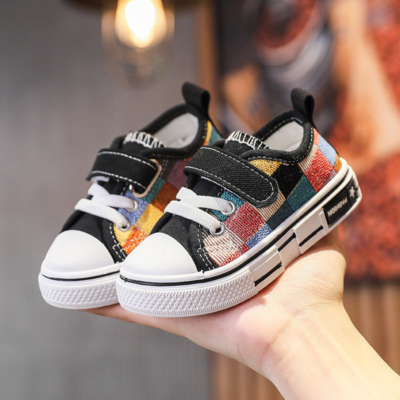 Spring And Autumn Children's Canvas Shoes Soft Bottom Non-slip