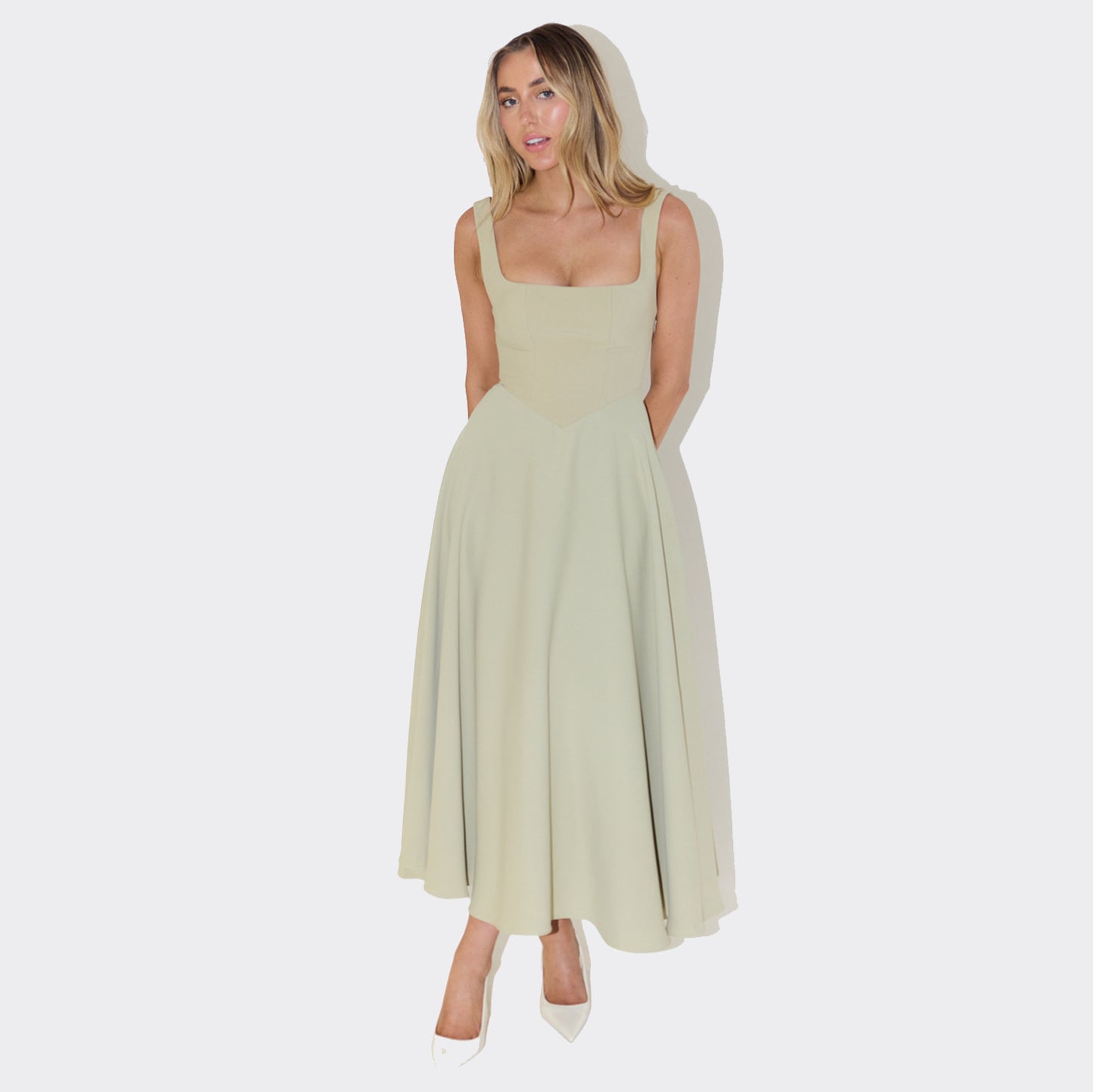 CurveBelle Robe Taille Haute