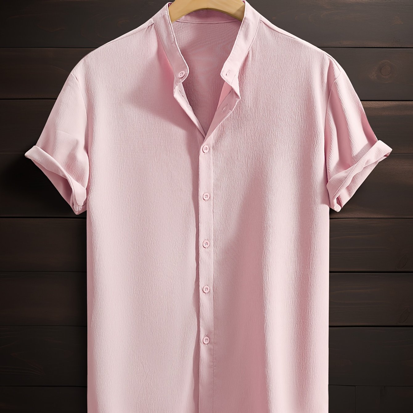 Amadou Breeze – Chemise Homme Casual Respirante Col Montant