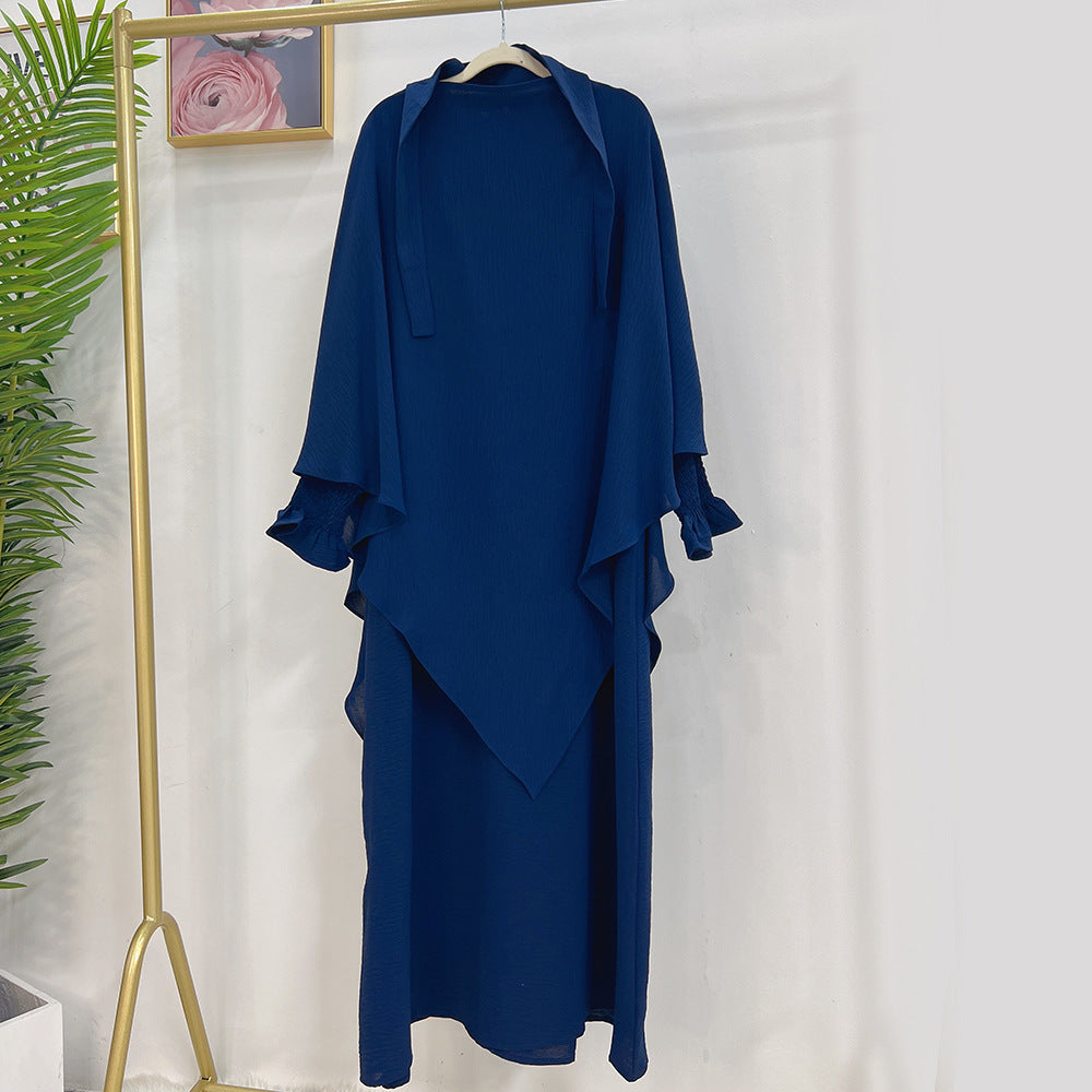 👑 Robe Kaftan Aïssata avec Voile Assorti