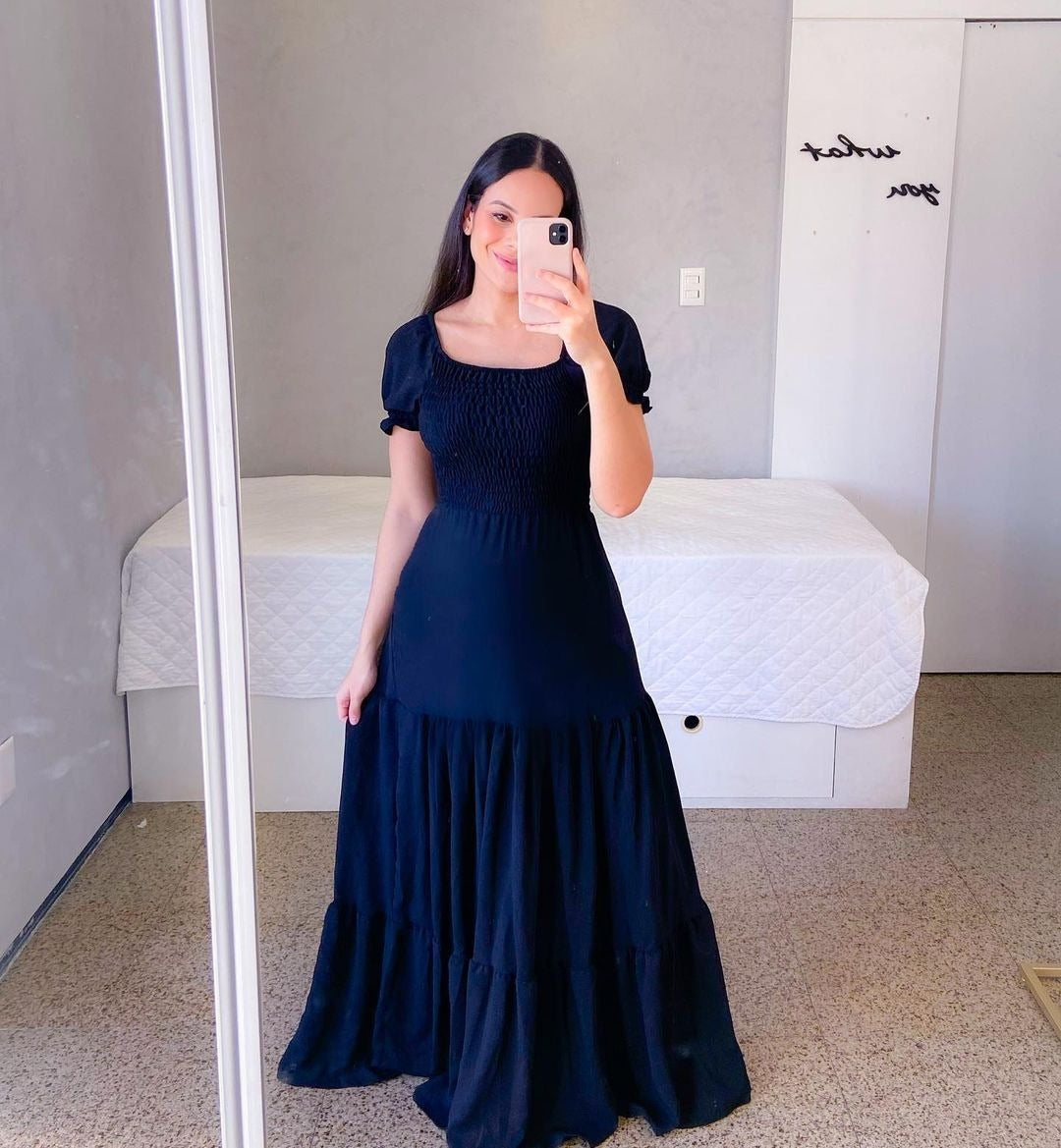 Robe "Amara" Féérie Florale & Épaules Dénudées
