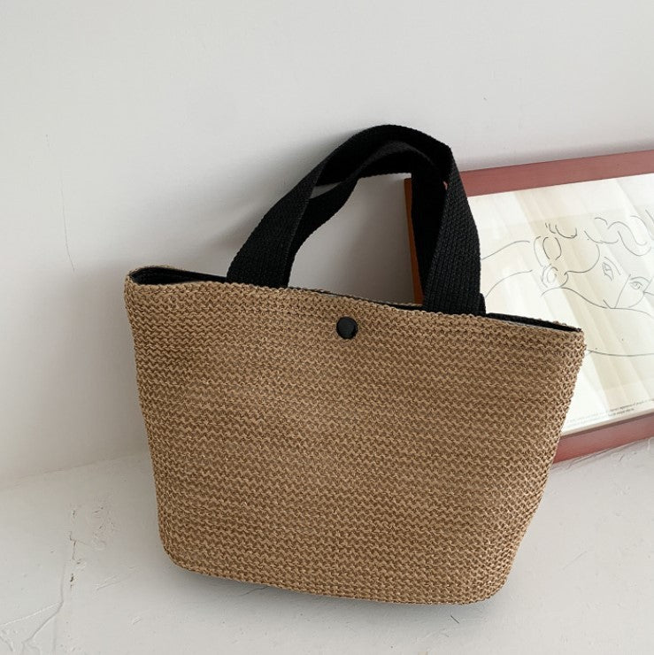 Woven Bucket Bag – Summer Beach Style