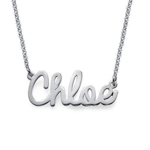 Fashion sterling silver letter name necklace