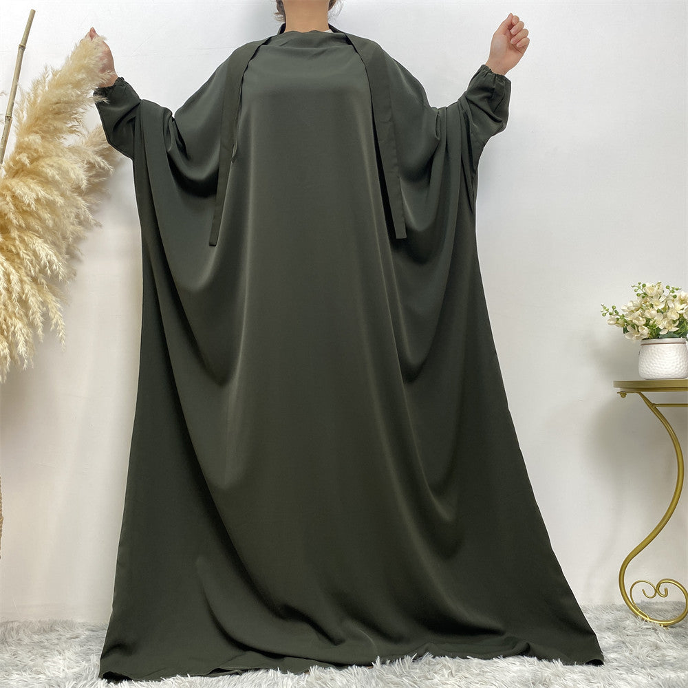 🕌 IMANE – Abaya Fendue Élégance Dubai 🌟