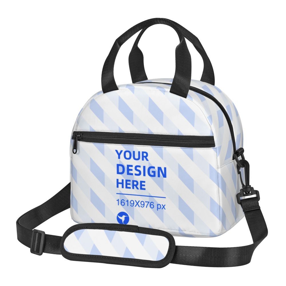 Black Handy Crossbody Insulated Lunch Bag