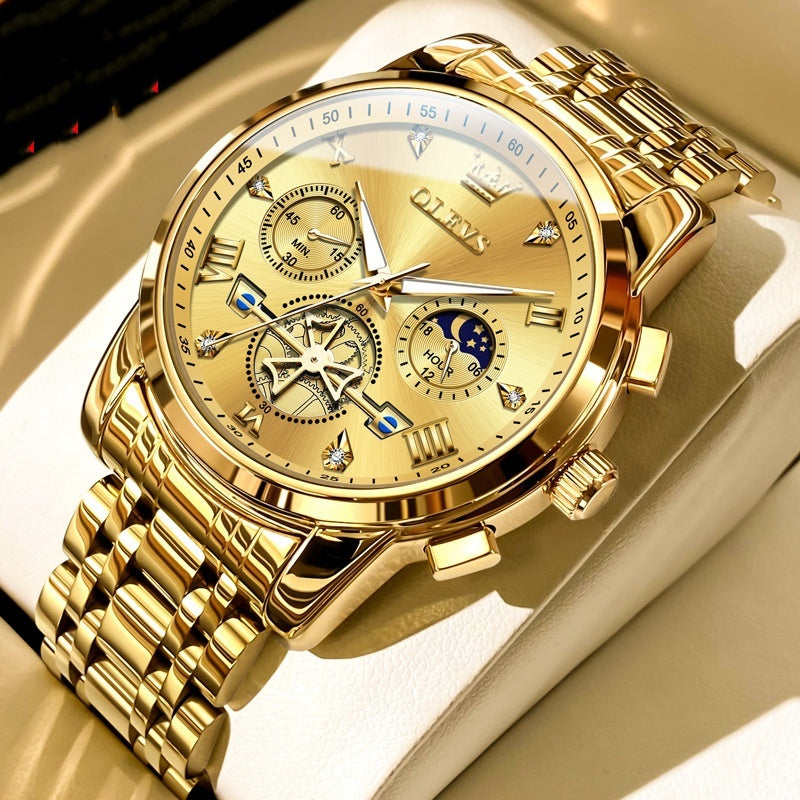 ⌚ OBATALA– Montre Quartz Multifonction Homme ✨