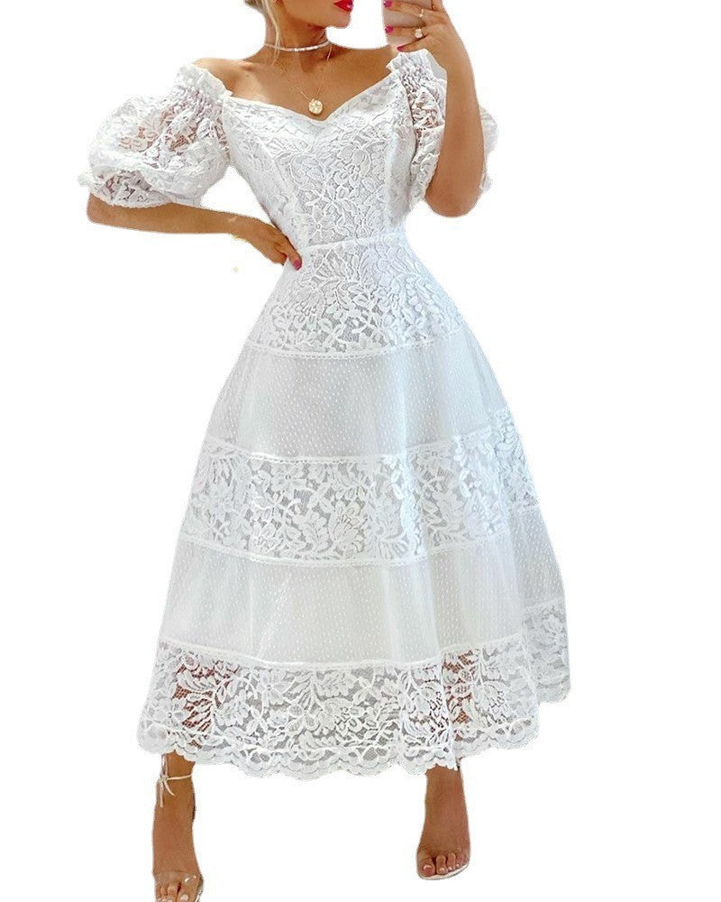 Elegant Puff Sleeve Dress