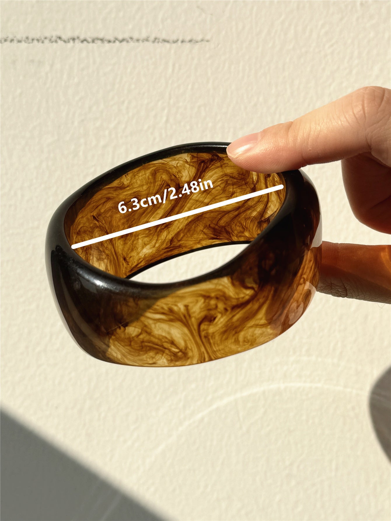Resin Flower Bracelet - Irregular Shape, European Style