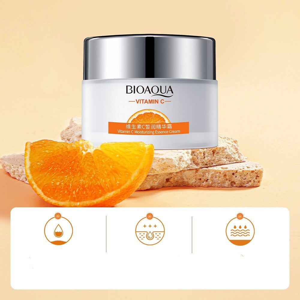 BIOAQUA – Crème Visage 50g + Crème Yeux 20g Hydratantes et Régénérantes à la Vitamine C