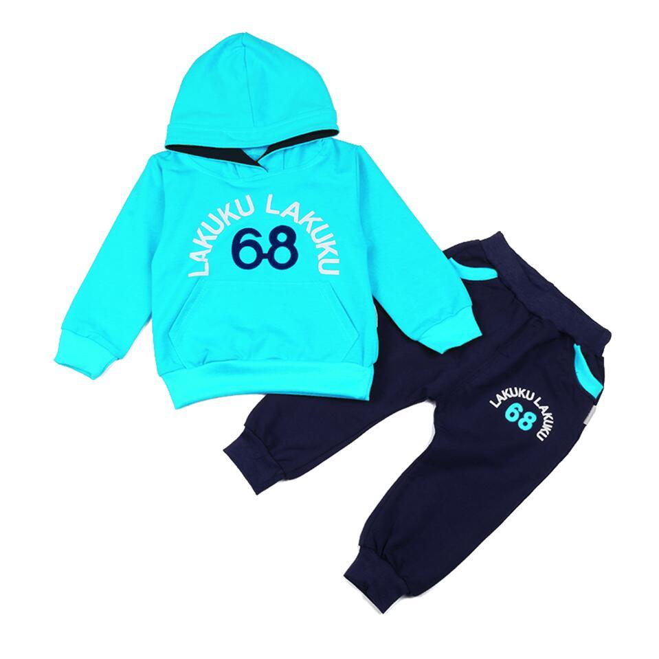 Spring Boy Foreign Trade 68 Digital Suit Long-Sleeved One-Piece Delivery Factory