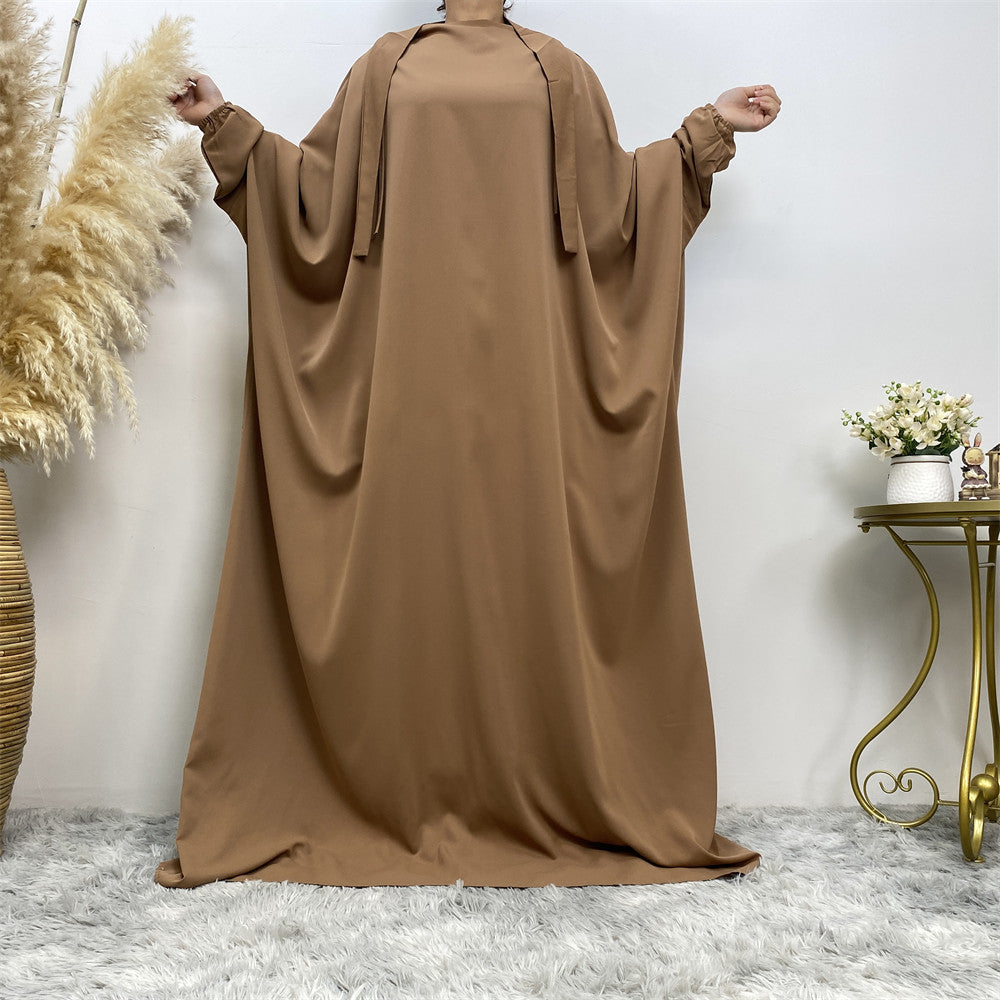 🕌 IMANE – Abaya Fendue Élégance Dubai 🌟