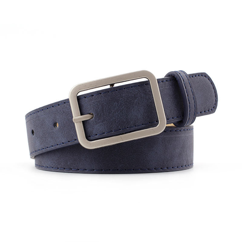 🔲 Ceinture Tendance à Boucle Carrée – Look Minimaliste & Stylé