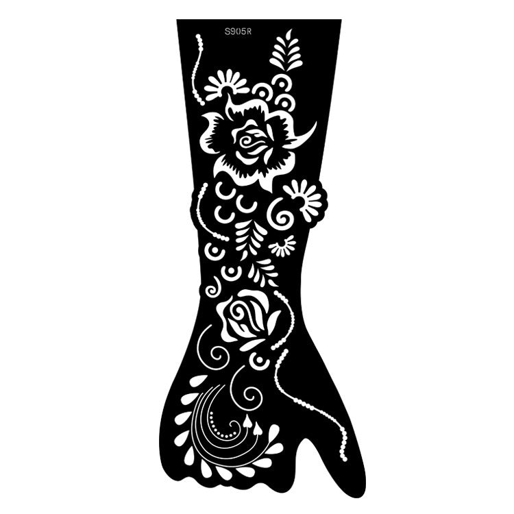 ✨ Tattoo Éphémère Aïssata – Géométrie Mystique