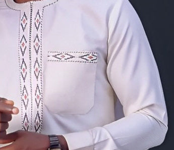Noumouké – Costume Ethnique Homme avec Broderie Haut de Gamme