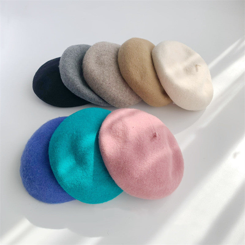 Women's Fashion Casual Warm Solid Color Hat