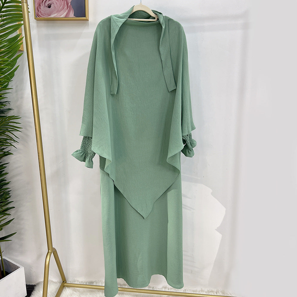 👑 Robe Kaftan Aïssata avec Voile Assorti