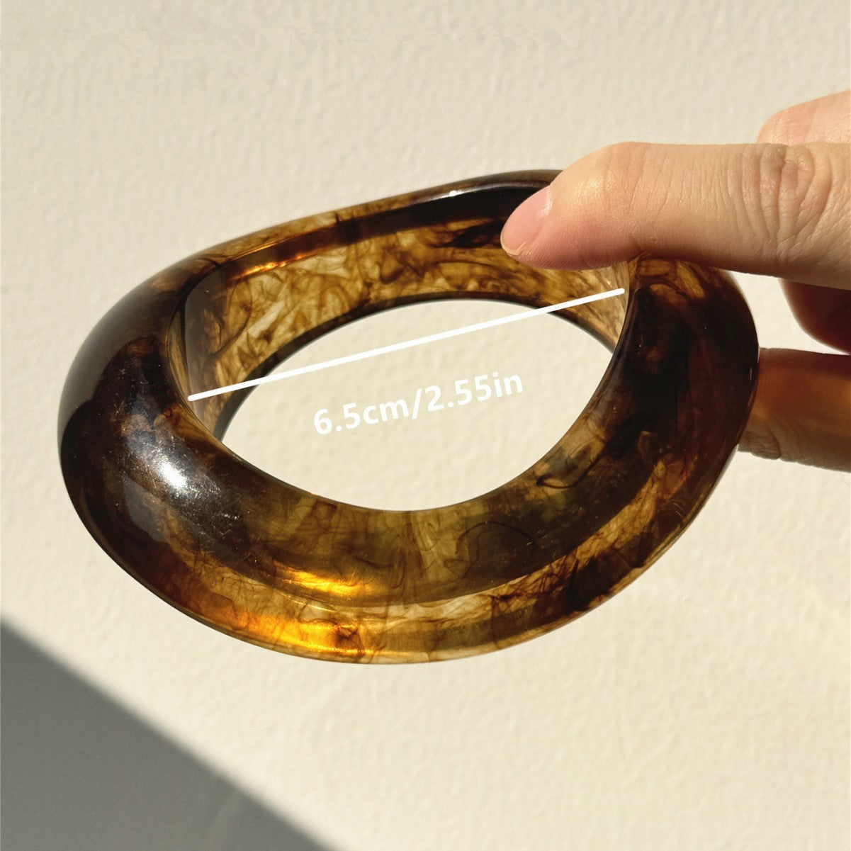 Resin Flower Bracelet - Irregular Shape, European Style