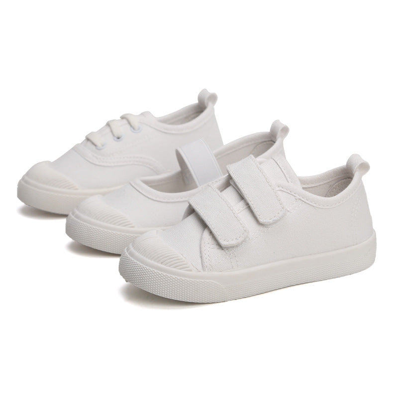 Spring New Children's Canvas Shoes Girls White Shoes