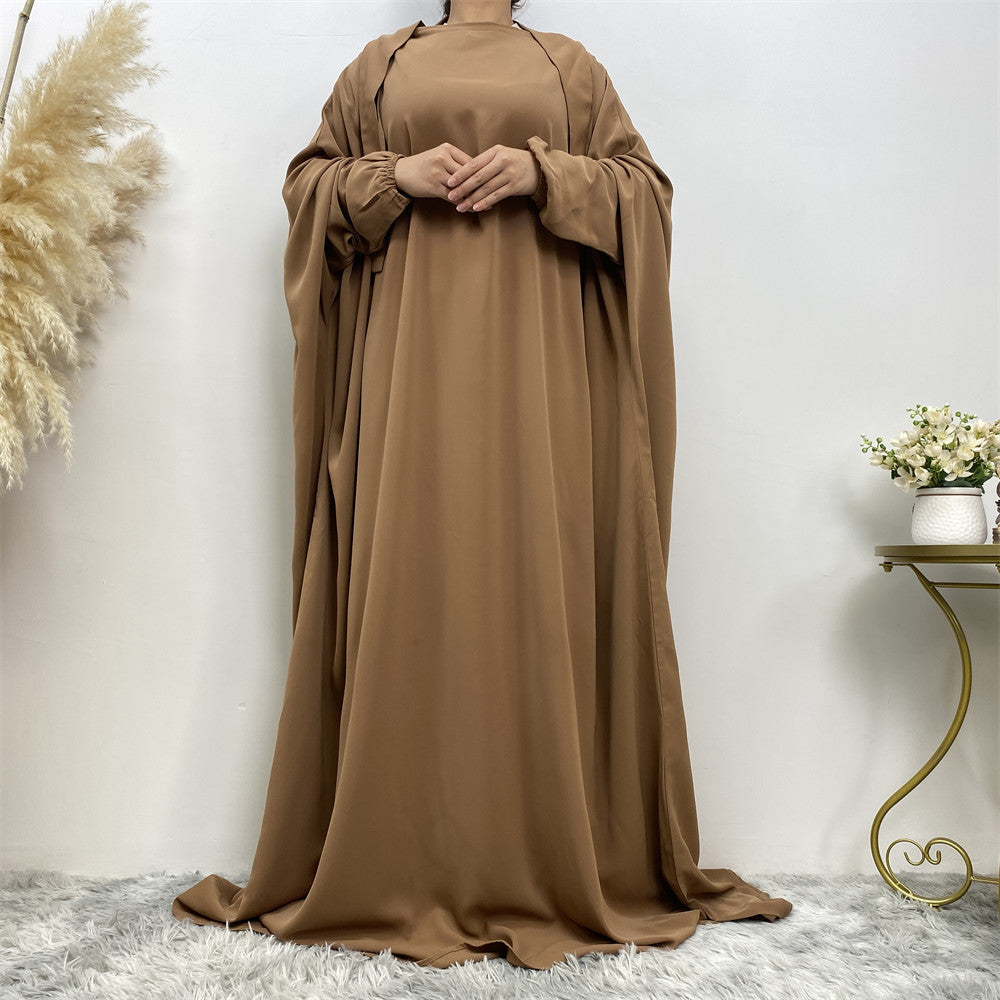 🕌 IMANE – Abaya Fendue Élégance Dubai 🌟