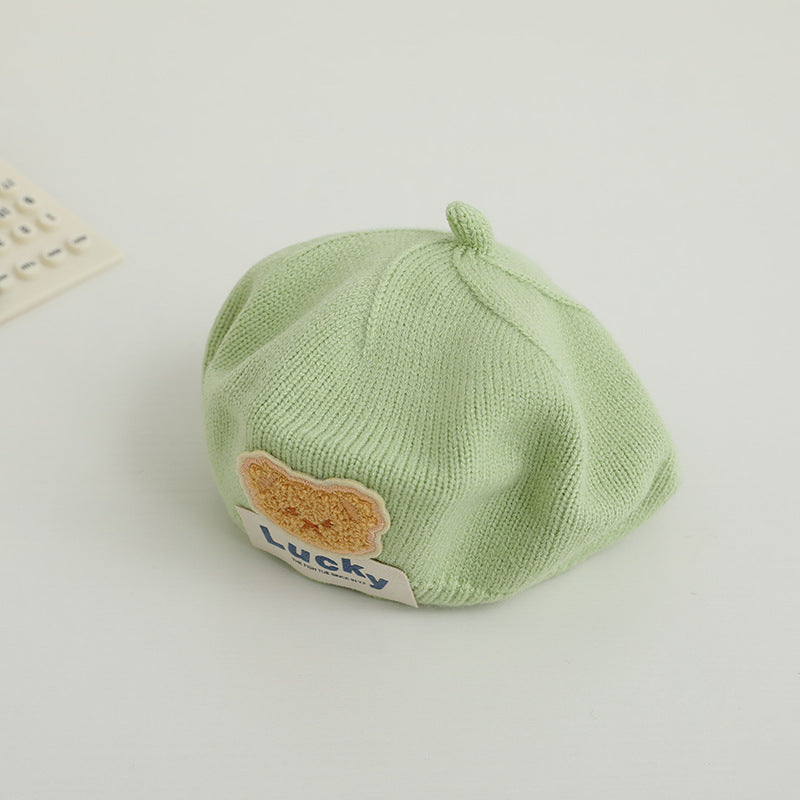 Children Beret Autumn And Winter Thermal Knitting
