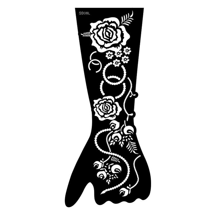 ✨ Tattoo Éphémère Aïssata – Géométrie Mystique