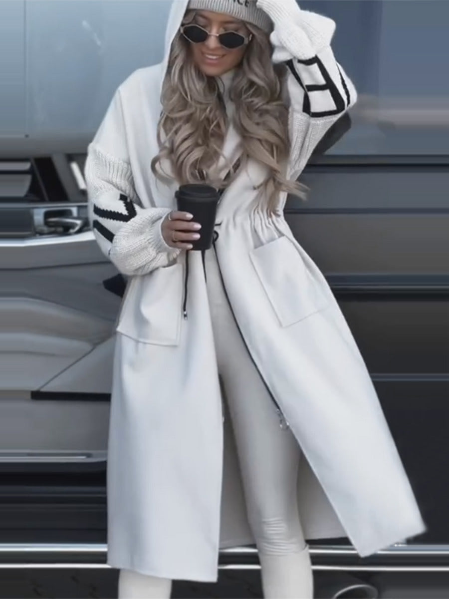 Maria – Manteau trench à capuche avec cordon 🧥🍂❄️