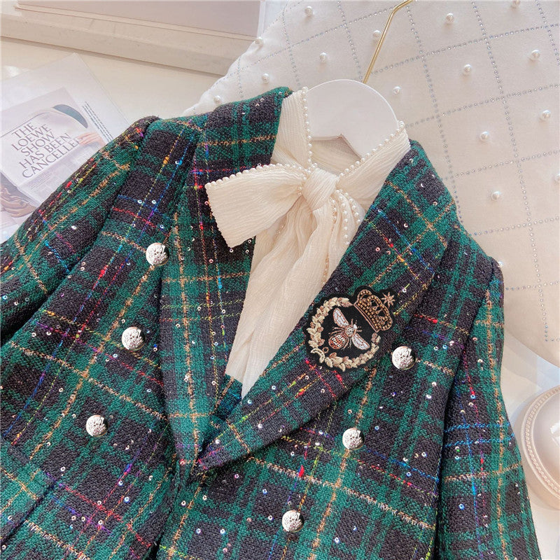 đ Ensemble Chic â Blazer & Short pour Fille
