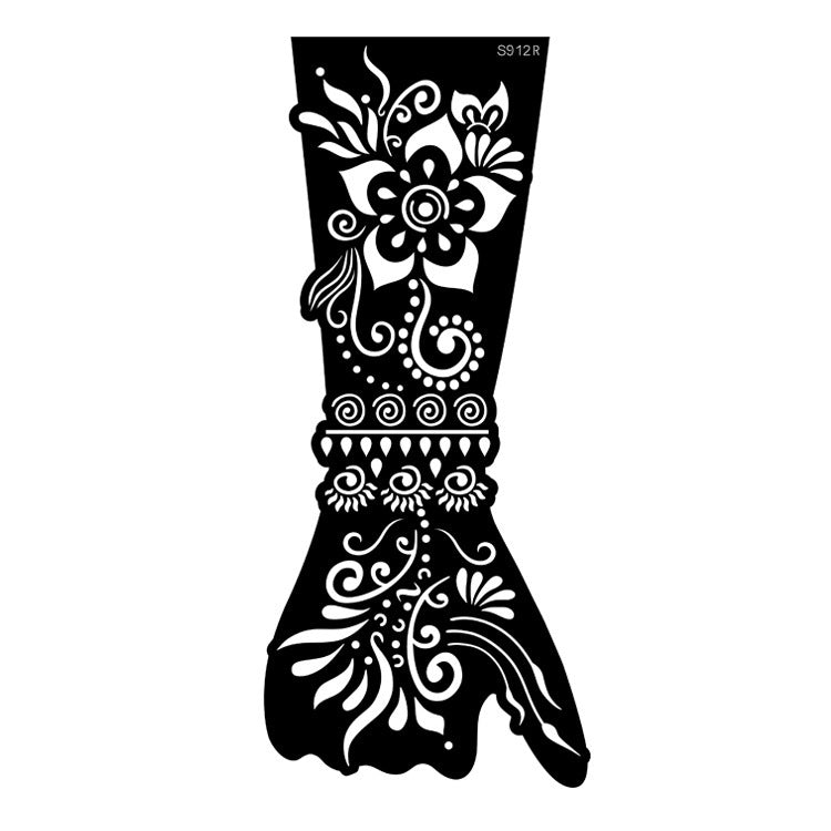 ✨ Tattoo Éphémère Aïssata – Géométrie Mystique